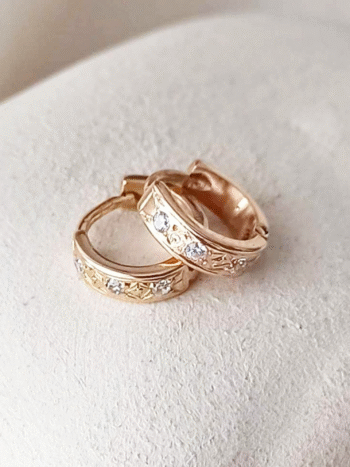 Mini argollitas de oro