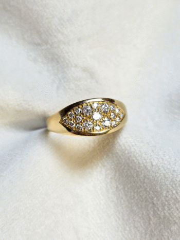 Anillo oro 18k con diamantes